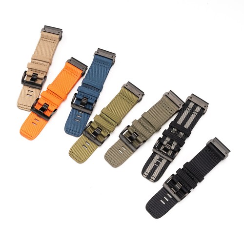 Nylon Watch Sport Strap Band Replacement For Garmin Fenix 8 E 5 5X Band Quickfit - Picture 17 of 31
