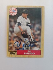 AL PULIDO 1987 Topps # 642 autographed signed Card YANKEES 87 POOR TOUGH