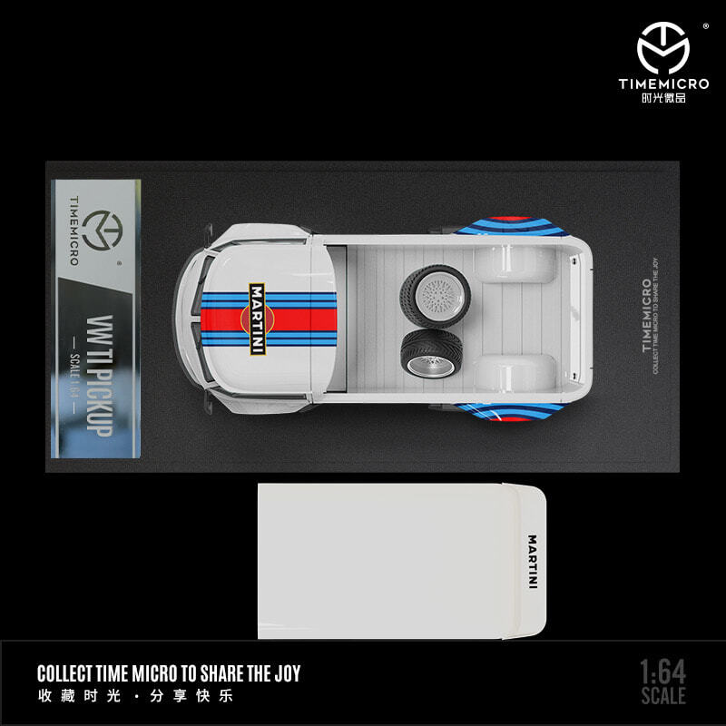JAN 2024 TM 1/64 VW VOLKSWAGEN T1 PICKUP MARTINI NO FIGURE Diecast