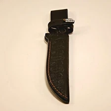 Vintage Leather knife sheath fixed blade 7 inch handcrafted full grain leather 