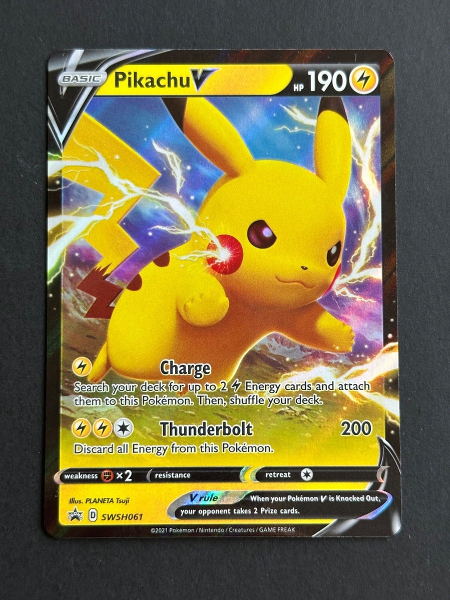 Pokemon Card - Pikachu V - SWSH061 - English / US - New | eBay