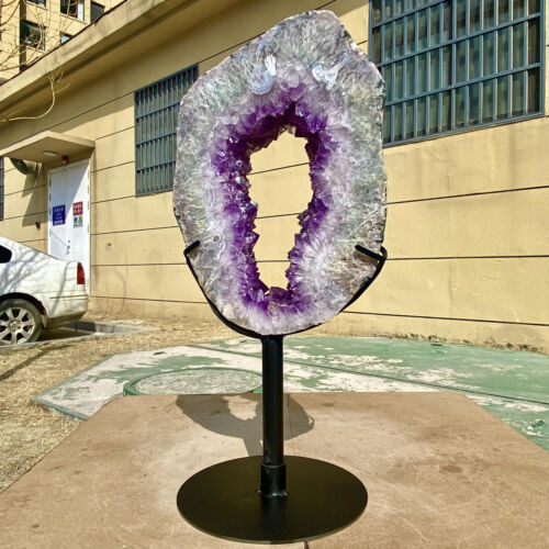 8.57LB Natural Amethyst Mineral crystal Hand cut like crystals specimen - 第 2/16 張圖片