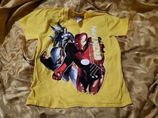 NWOT Iron Man Yellow Kids T-shirt Size S 6/7
