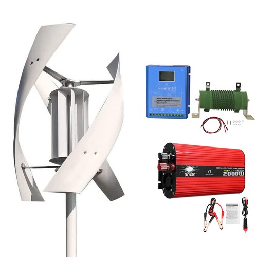 Vertical Wind Turbine Wind Generator Kit 3000W Hybrid Controller Power Inverter - Bild 46 von 51