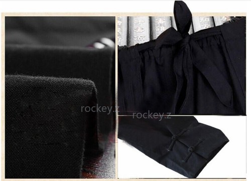 100% Cotton Kung Fu Martial Arts Shaolin Bruce Lee Wingchun MMA Casual Pants Men - Picture 3 of 9