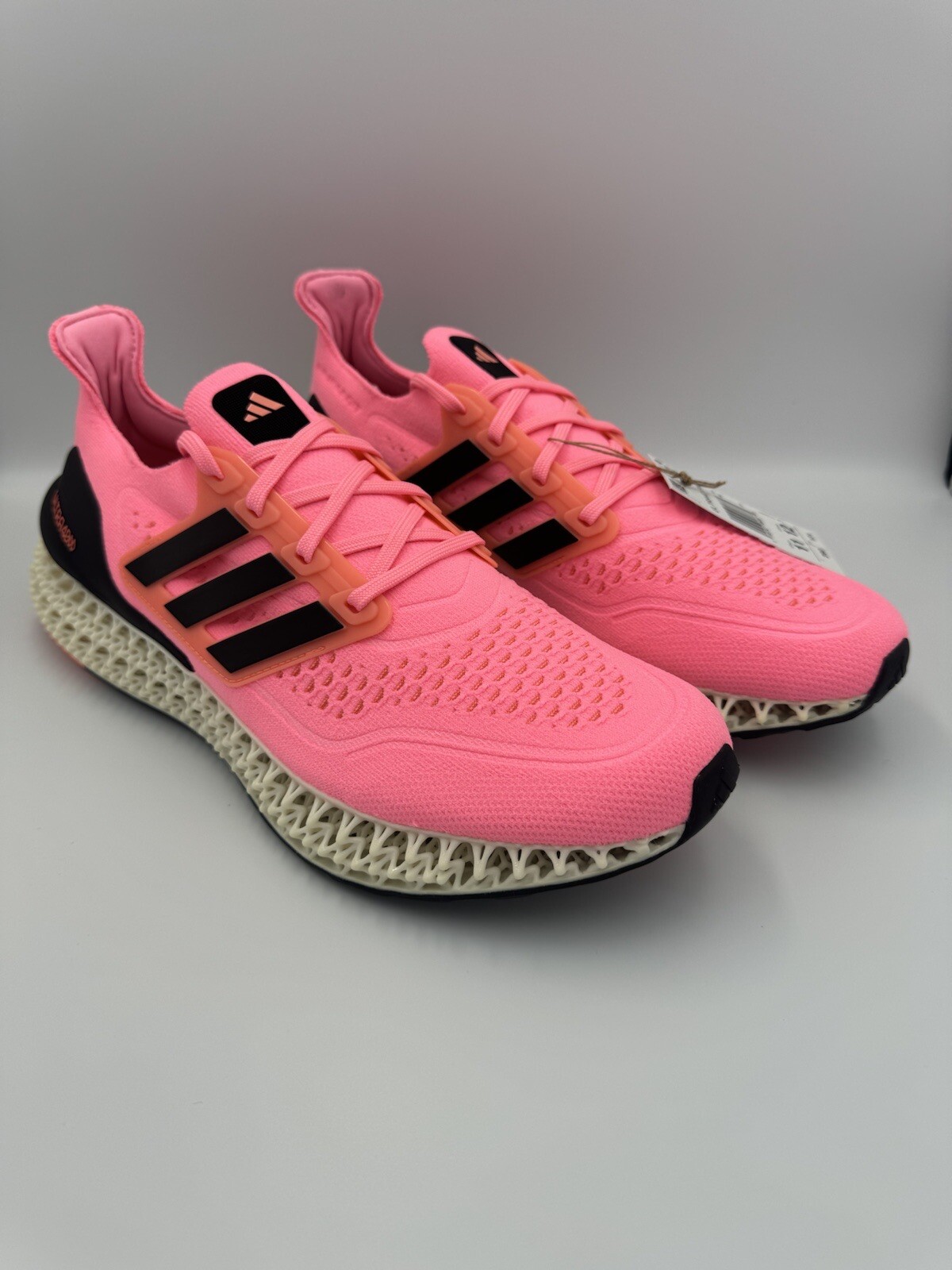Adidas Ultra 4DFwd Para hombres Rosa Negro Blanco Retro Activo Malla Corredor Entrenador