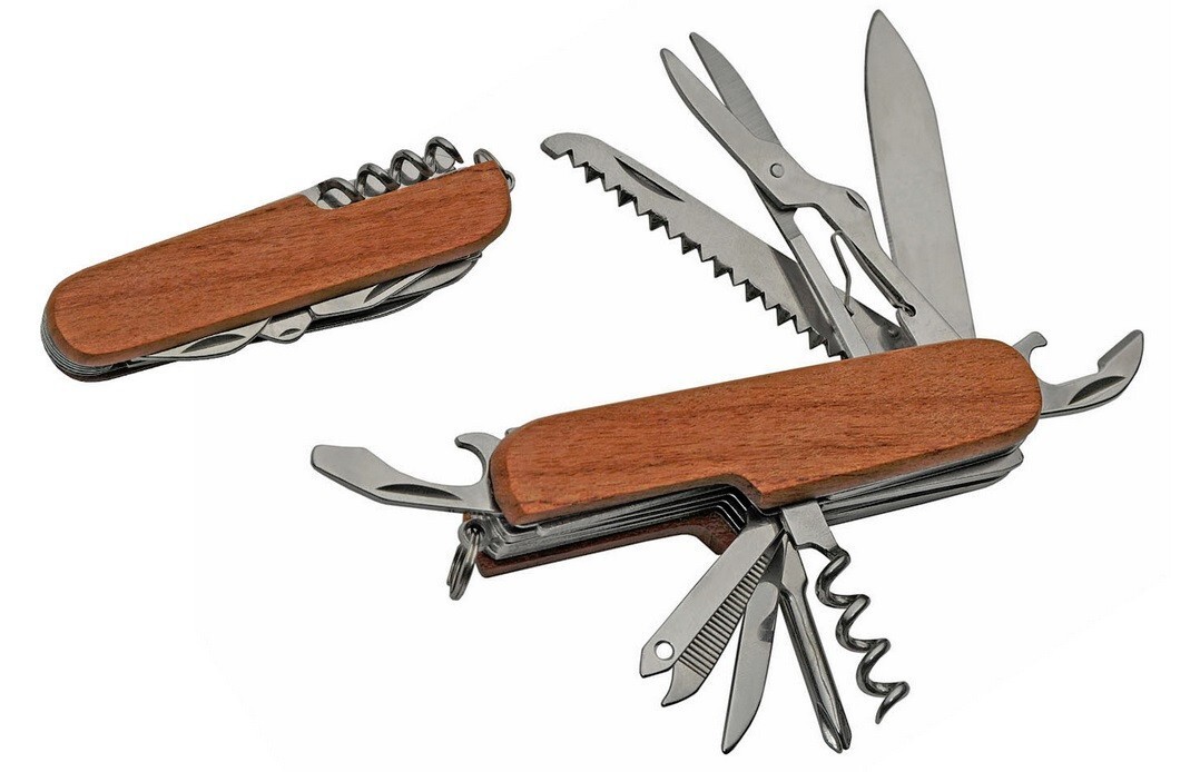 Swiss Type Field Utility Camp Knife Multi Function Tool - Army Scout Knife - NEW