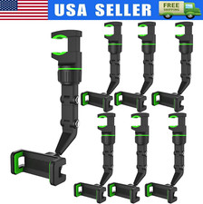 360 Car Rearview Mirror Rotation Adjustable Phone Holder Mount Multifunction LOT