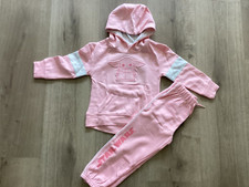 NEW STAR WARS DISNEY GIRLS PINK BABY YODA ACTIVE SET HOODIE AND PANTS Sz 4 T