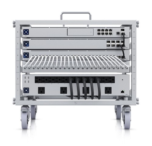 Ubiquiti 6U-sized device rack with a 24-port blank patch panel that can be assem - 第 1/1 張圖片