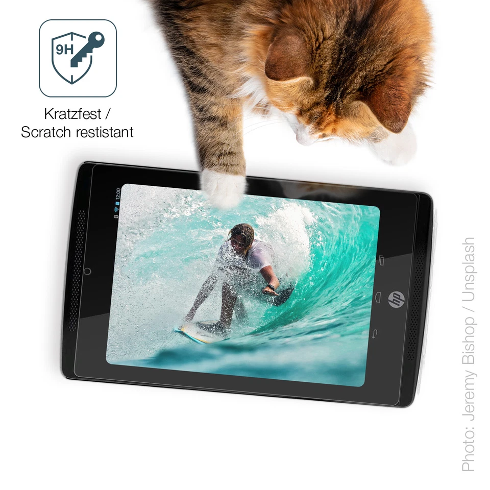 2x Screen Protector for HP Slate 7 Extreme matte Flexible Glass 9H dipos - Image 3 of 4