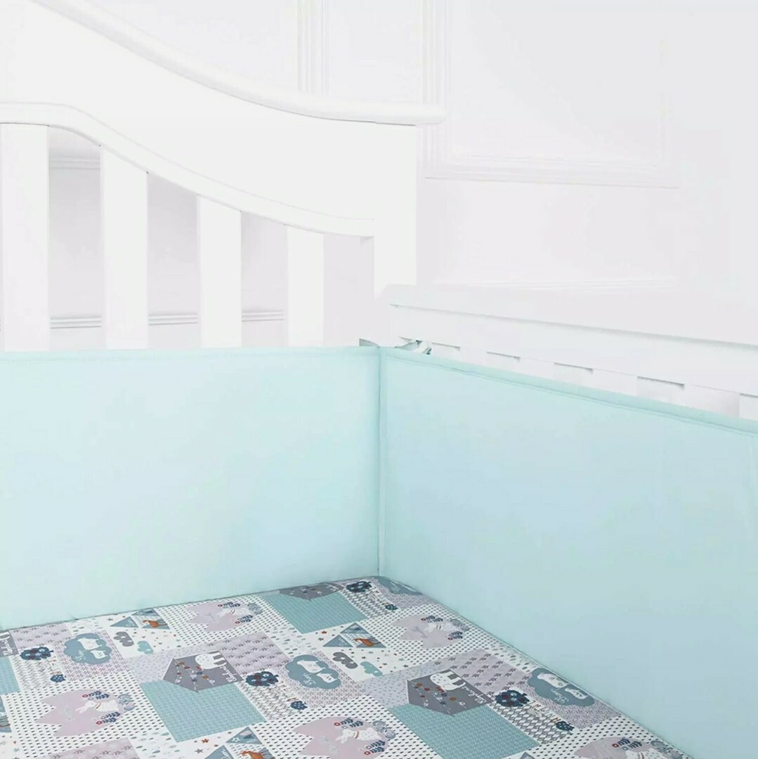 tillyou baby safe crib bumper pads