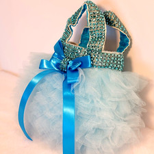 Sale Teen Girl/Women Lt. Blue Handmade Tutu Dressy,Princess,Frilly, Tulle Purse