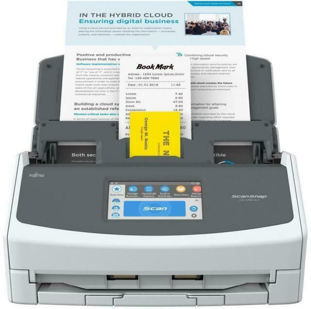Fujitsu ScanSnap iX1500 (white) A4 USB Document Scanner + PSU + USB cable