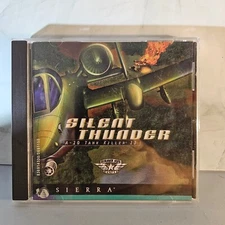 Sierra Silent Thunder A-10 Tank Killer II PC Game CD-ROM Vintage Dynamix
