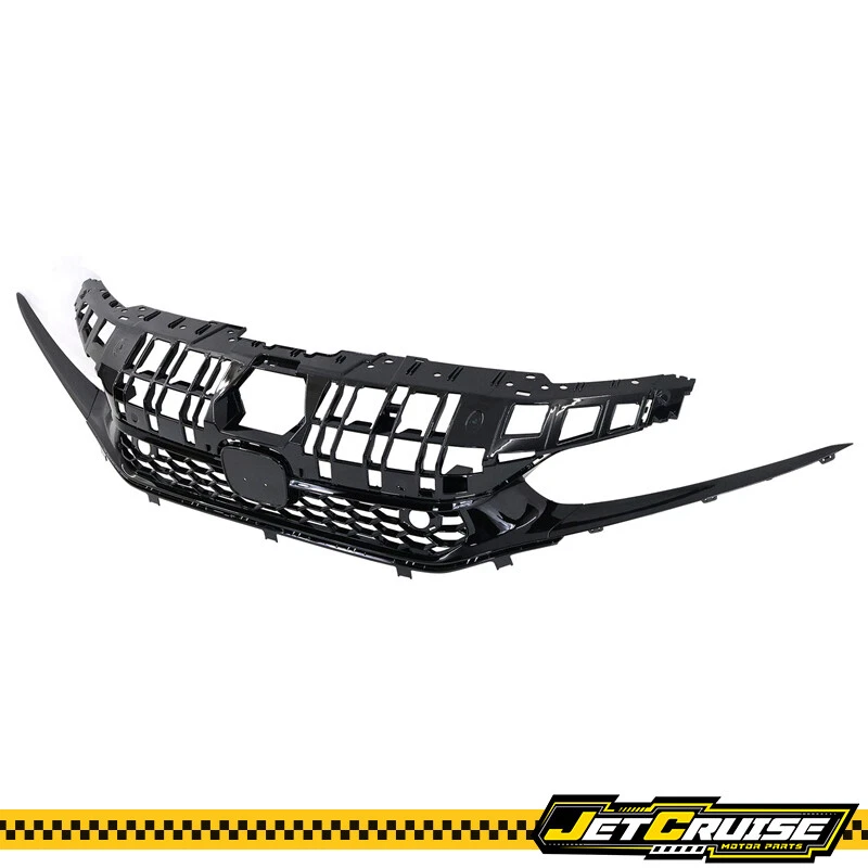 Se adapta a 22-24 Honda Civic Sedán Negro Brillante Tipo R Estilo Parrilla Superior Delantera ABS Foto 3 de 4