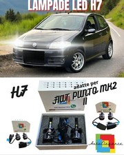 🖤KIT FULL LED H7 6000K CANBUS LED PER LENTICOLARI FIAT PUNTO MK2 NO AVARIA🖤