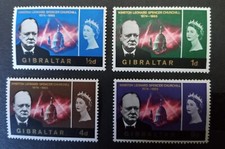 CHURCHILL GIBRALTER 66 STAMPS MNH