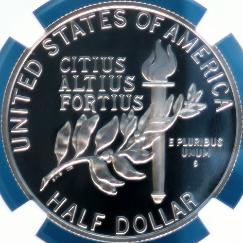 1992-S Olympics Half Dollar 50c NGC PF 70 Ultra Cameo - TOP POP - Picture 4 of 6