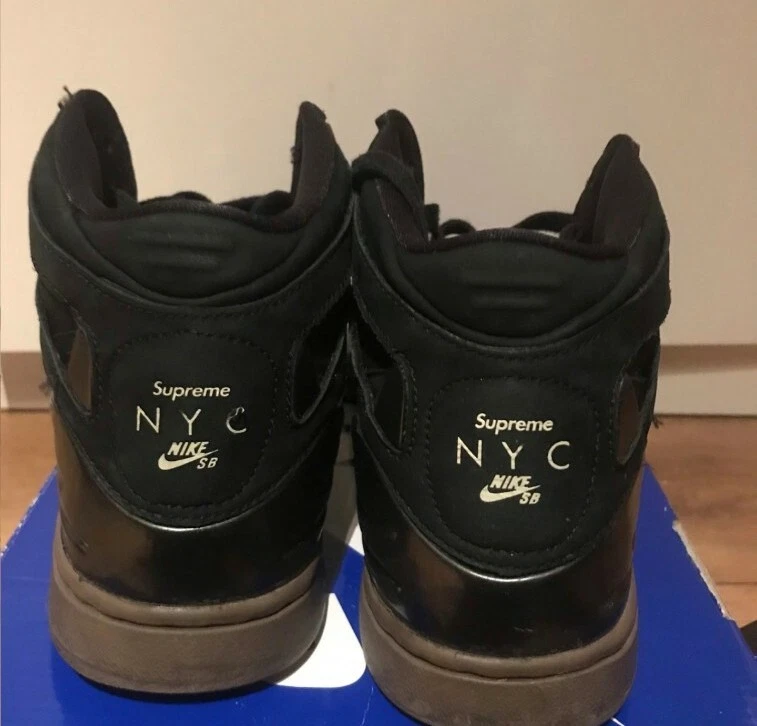 Lot baskets FW11 Supreme Nike Zoom Air 94 Hi noir US 9,5 UK 8, 43 rare
