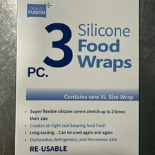 Grand Fusion 3 Piece Silicone Food Wraps