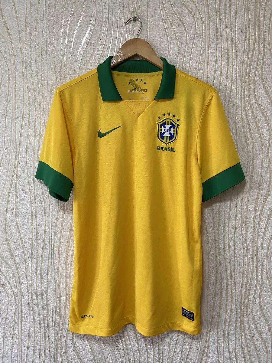 BRASIL 2013 2014 HOME FOOTBALL SHIRT SOCCER JERSEY NIKE 518730-703 sz S BWT