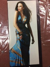 Faviana Multi Brown / Turquoise Beaded Prom Evening Dance Dress s 0 .350.00