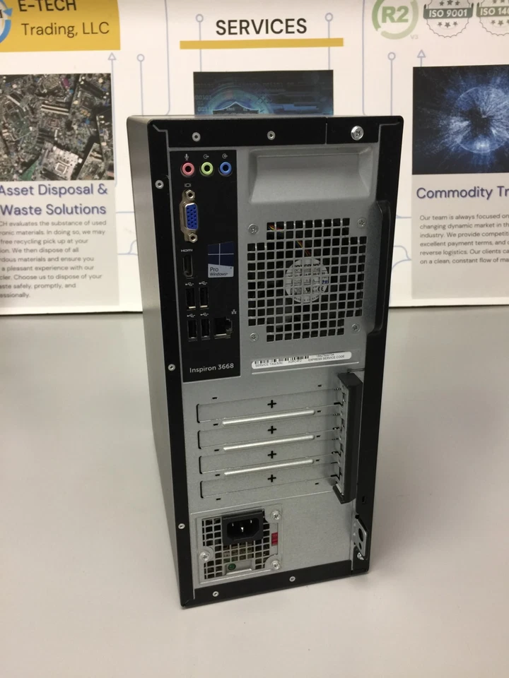 Dell Inspiron 3668  Core i3 7th Gen 3.90 GHz 1TB HHD 4 GB RAM WIN 11 PRO - Image 3 of 4