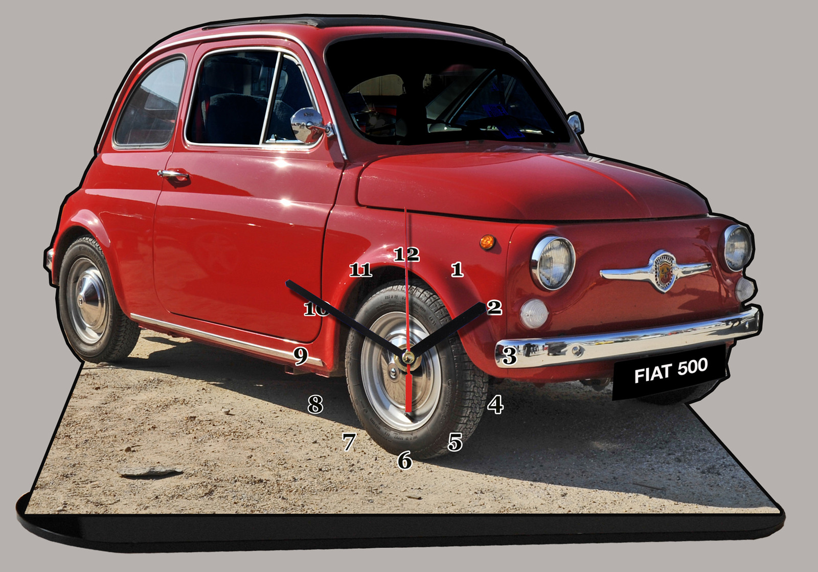 Voitures miniatures Fiat 500 horloge murale idée cadeau originale pour passionné