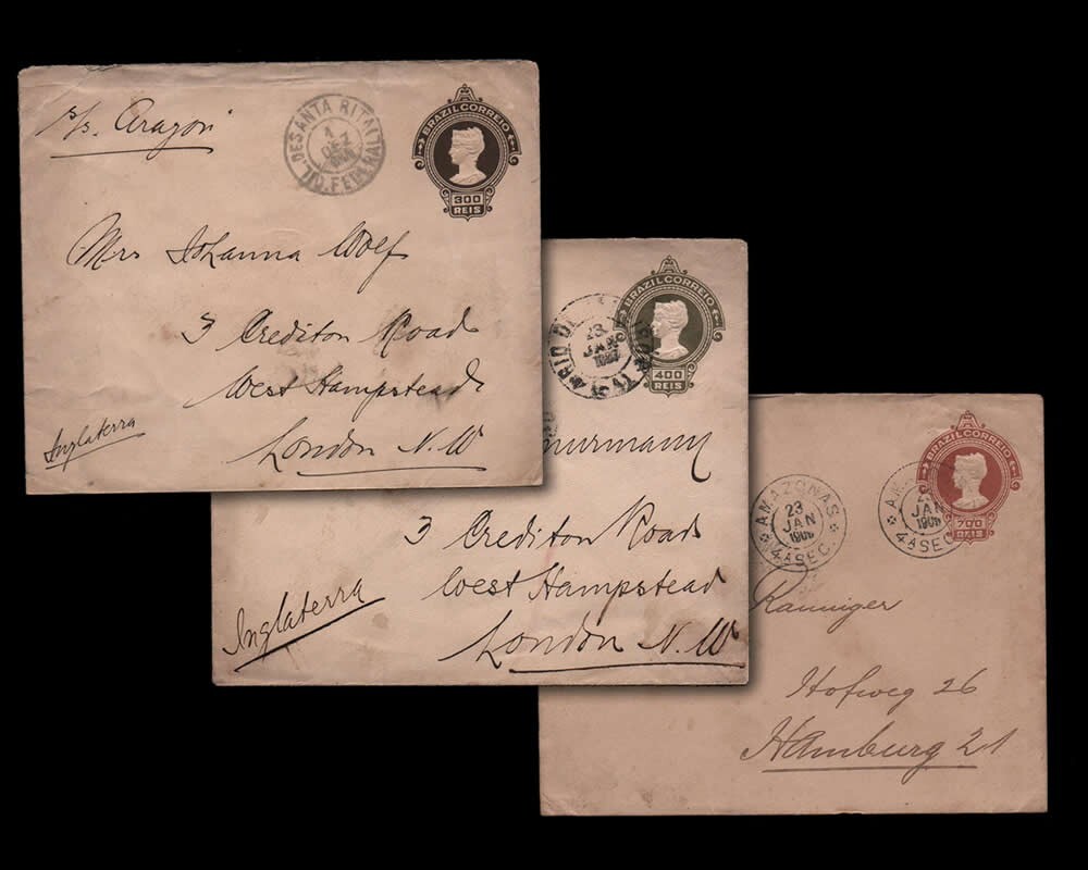 Brazil Postal History Brazil 1906 RHM EN 65-66-67