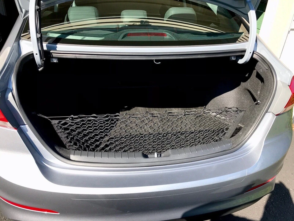 Red de carga organizadora de malla estilo sobre maletero trasero para HYUNDAI ELANTRA 2017-2024 Foto 2 de 4