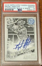 2018 Gypsy Queen #GQAMA Miguel Andujar Autograph Black & White PSA 10 POP 4 