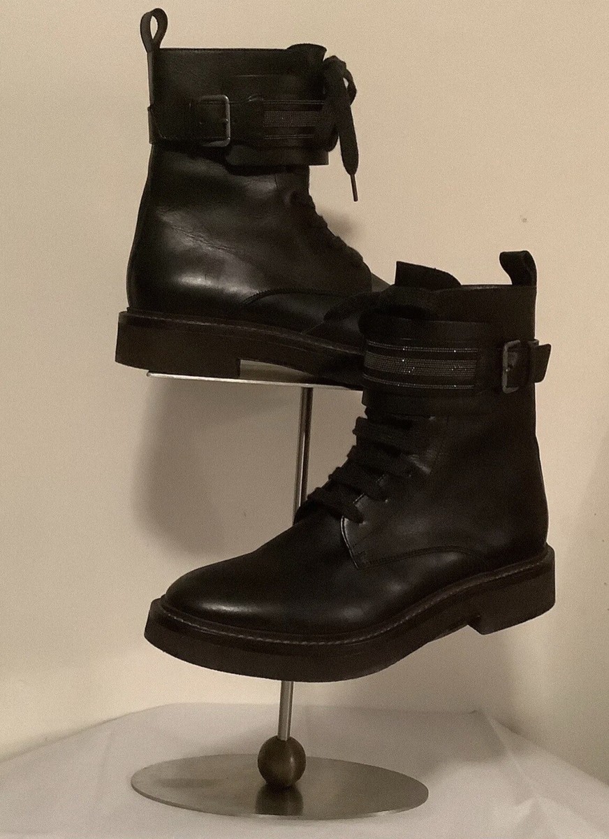 Brunello Cucinelli Monili Boots Size 39.5 B New Without Box