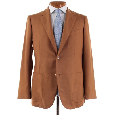 Sant'Andrea NWD Silk / Cashmere Blend Sport Coat Size 52R (42R US) In Vicuna