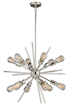 James Allan VXCH95715 Sean 12 Light 28''W Sputnik Chandelier - Nickel