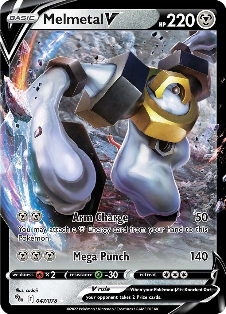 Pokémon TCG Melmetal V Pokemon GO 047/078 Holo Ultra Rare NM | eBay