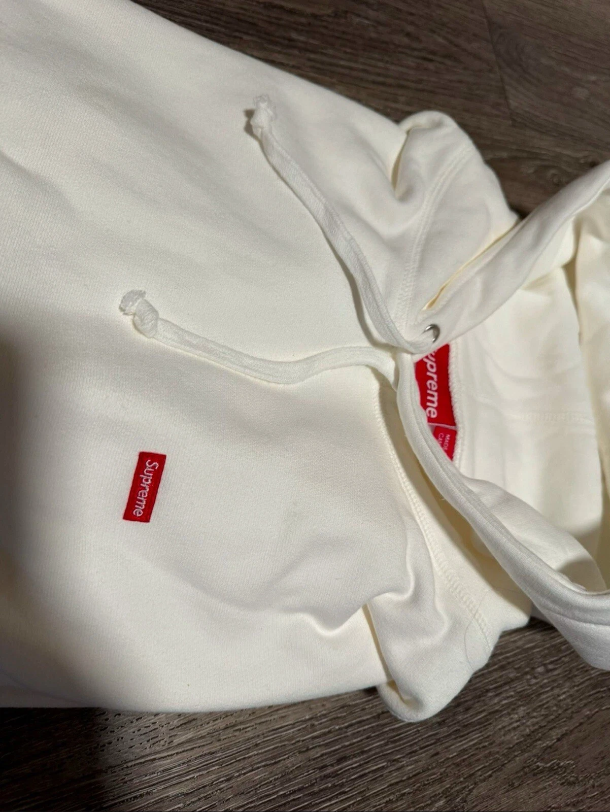 Felpa con cappuccio Supreme Small Box 'Bianco'