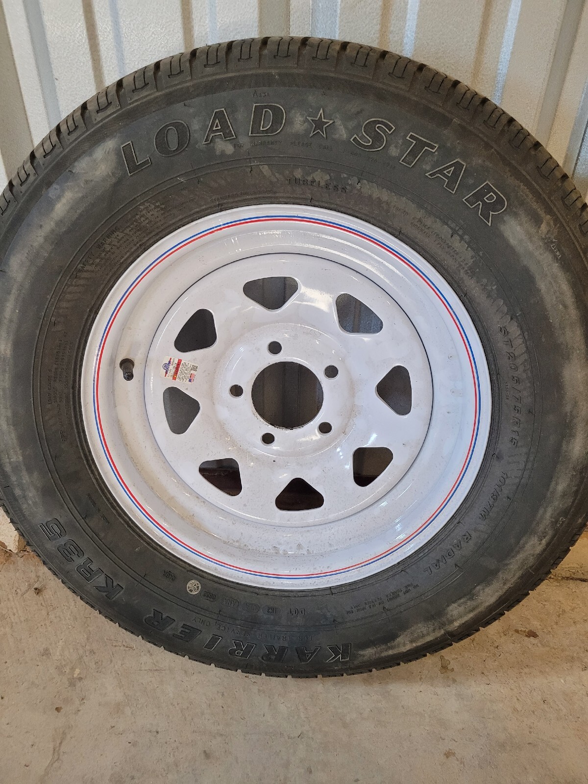 Trailer Tire With Rim, Size 15 eBay