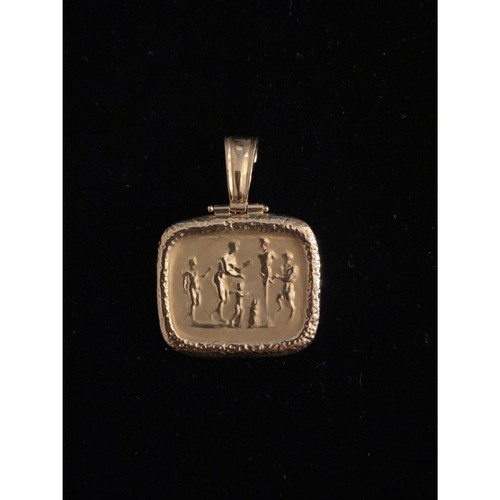 18K Gold 8 grams Fresco Pendant by Tagliamonte - Picture 3 of 14
