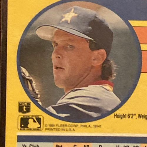 1991 Fleer Mark Davison #504 Astros Near Mint Missing “.” In USA On Back Of Card - Picture 20 of 24