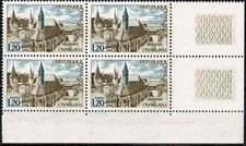 FRANCE 1972  ABBAYE DE CHARLIEU  Bloc x 4 YT  n° 1712 Neuf ★★ luxe /MNH (A)