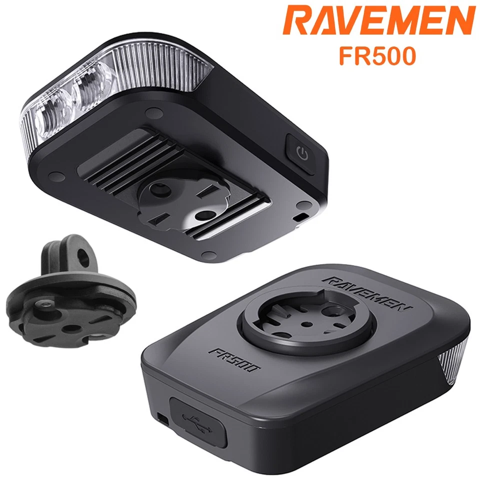 RAVEMEN FR500 Für Garmin Wahoo Fahrrad GPS Licht Tag und Nacht mit AGM03 Adapter - Bild 2 von 4