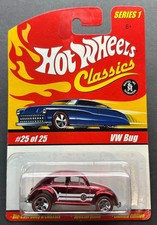 Hot Wheels Classics Series 1 - { Red } VW Bug #25 of 25 { FREE SHIPPING }