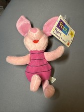 DISNEY Mattel ArcoToys Inc. Piglet Bean Bag Friend 7'' Stuffed Animal NWT