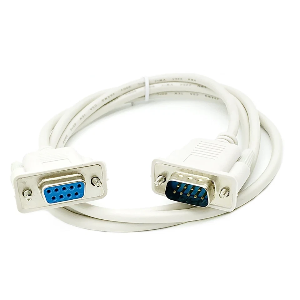 9Pin RS-232 Male to Female M/F DB9 Male to DB9 Female Serial Extension Cable - Image 4 of 4