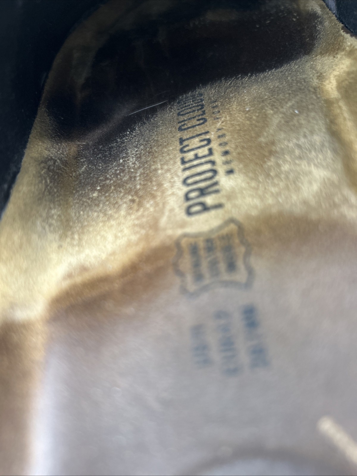 PROJECT CLOUD Memory Foam Black Leather Clogs Siz… - image 4