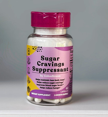 ColonBroom Sugar Cravings Suppressant Appetite Control Chromium 200mcg 60 Caps