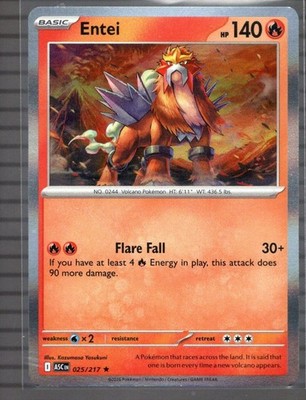 Entei (Holo) 025/217 - Ascended Heroes ASC - Pokemon - NM/M