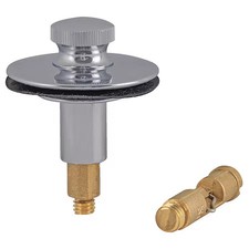 Push And Pull Drain Stopper, Silver, 35255