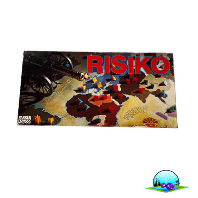 Brettspiel - RISIKO ERSTAUSGABE Schwarz - PARKER 1975 - Vollständig